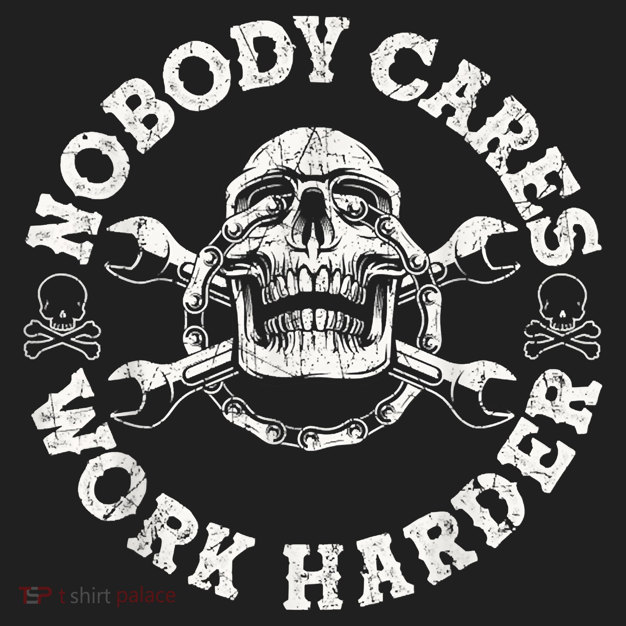 Work Harder Skull Engineer Meme No One Cares Work Harder Motivational Quote Beanie