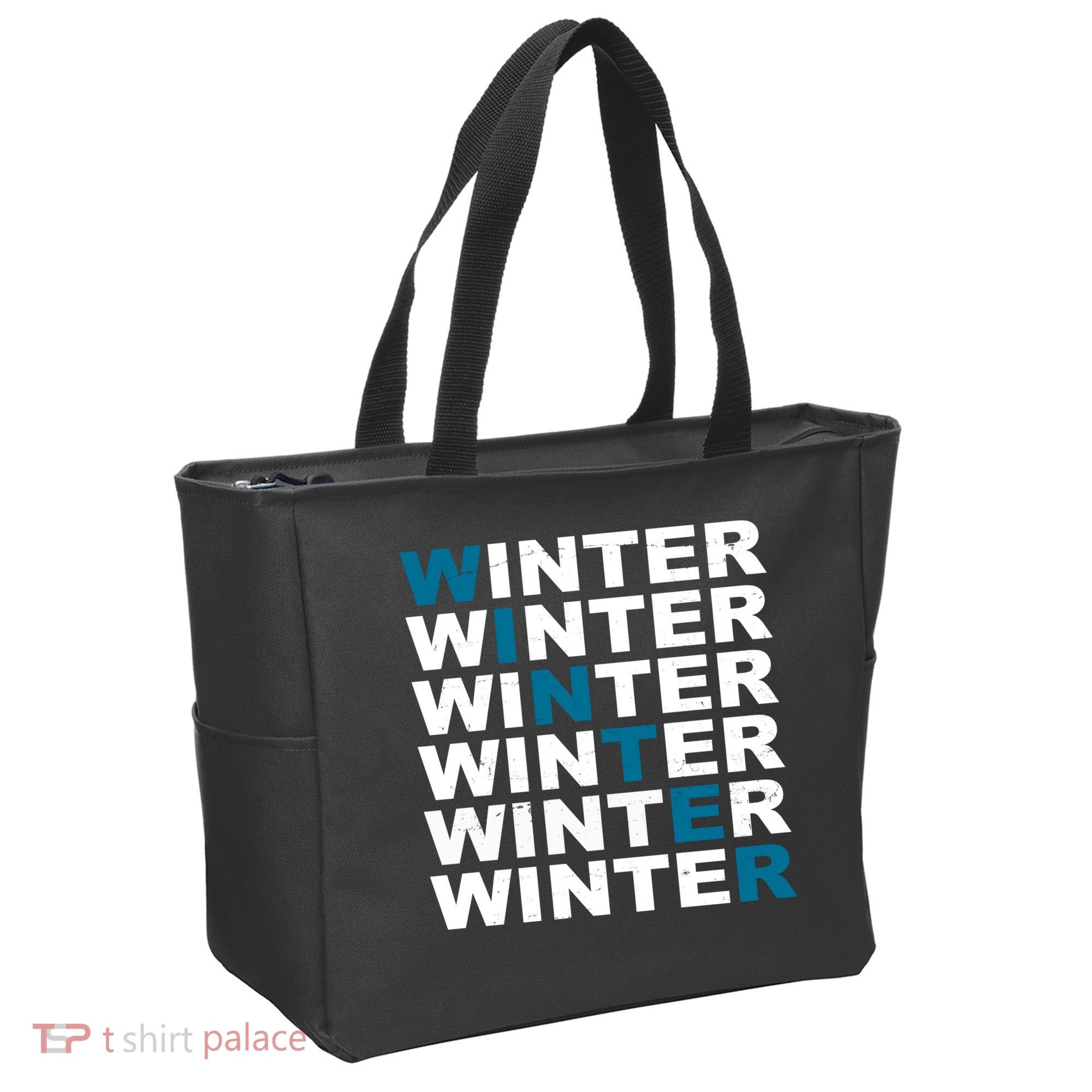 Winter Holiday Season Retro Tote Bag