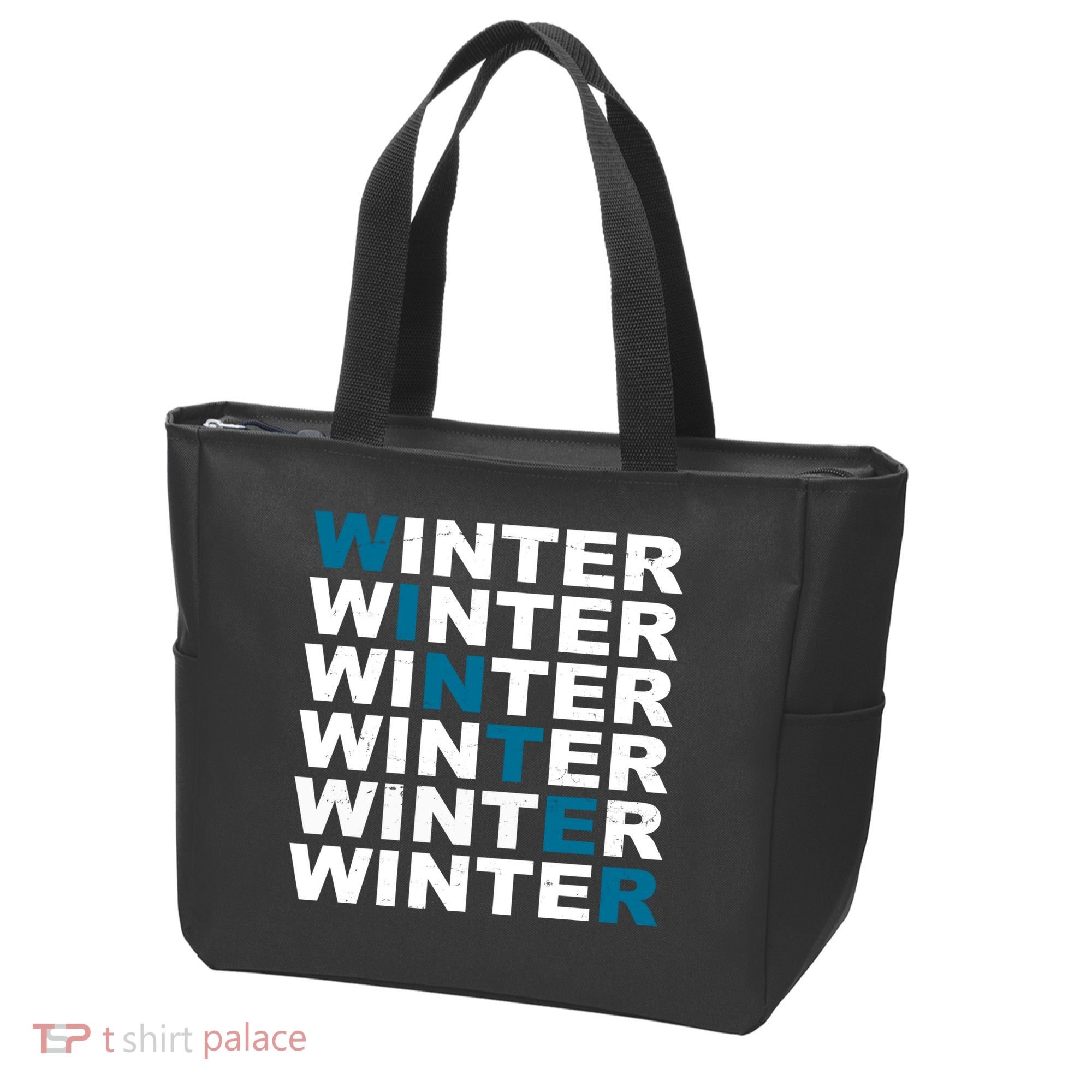 Winter Holiday Season Retro Tote Bag