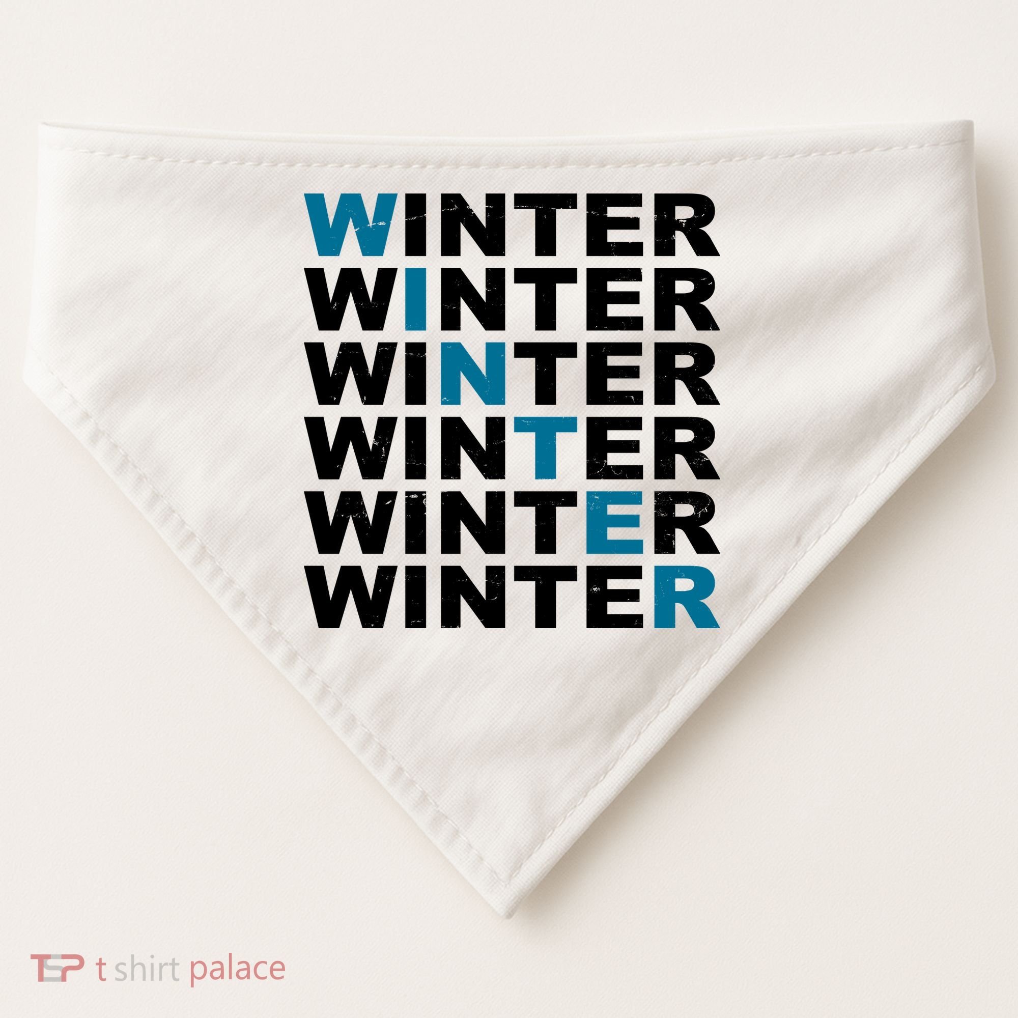 Winter Holiday Season Retro USA-Made Doggie Bandana