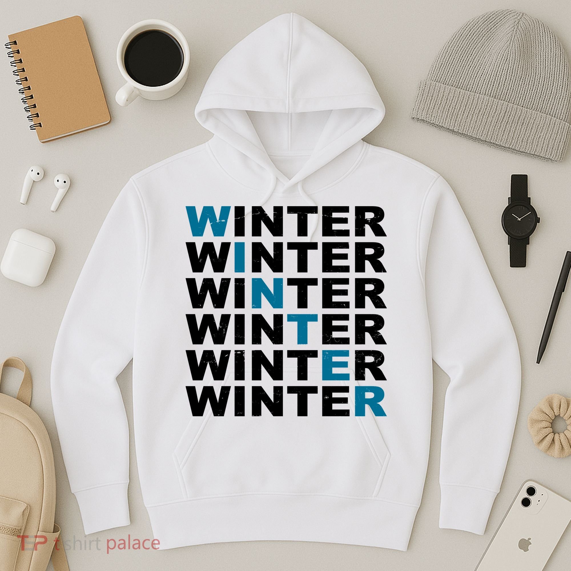 Winter Holiday Season Retro Hoodie