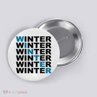 Winter Holiday Season Retro Button thumb 0