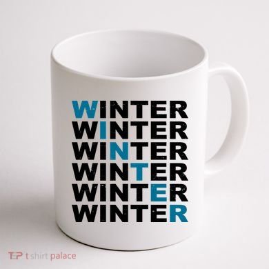 Winter Holiday Season Retro Coffee Mug back