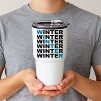 Winter Holiday Season Retro Tumbler thumb 2