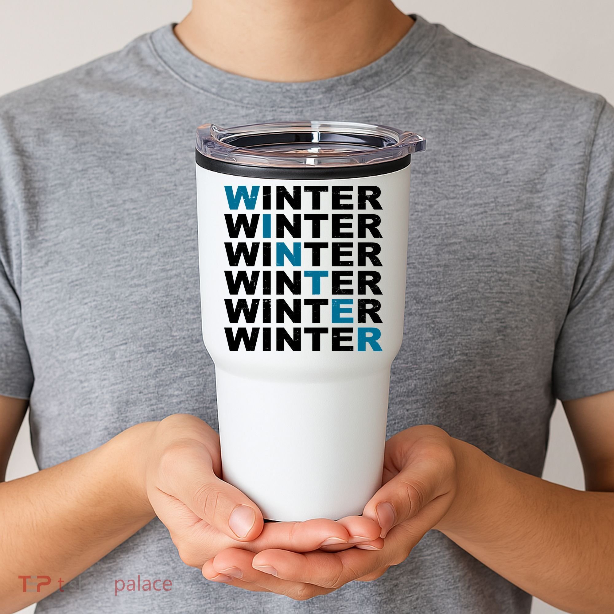 Winter Holiday Season Retro Tumbler