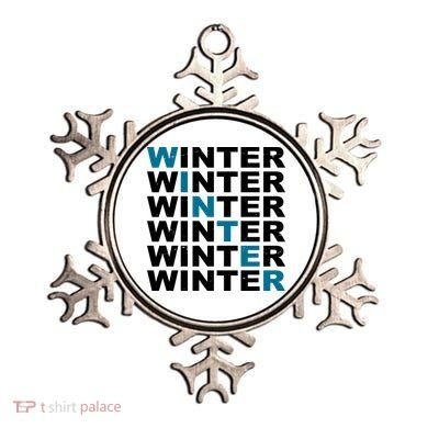 Winter Holiday Season Retro Ornament