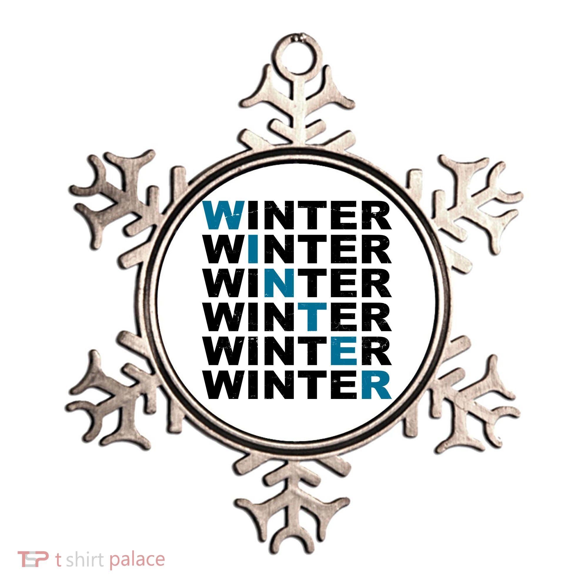 Winter Holiday Season Retro Ornament