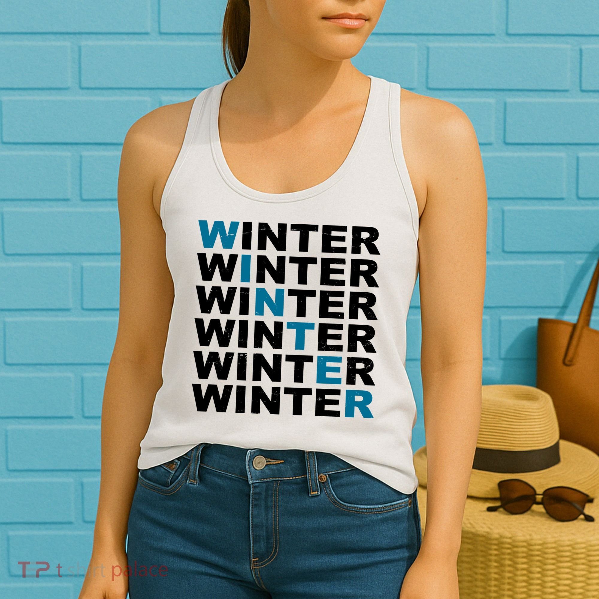Winter Holiday Season Retro Women's Tank Top