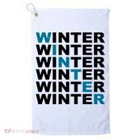 Winter Holiday Season Retro Golf Towel thumb 0