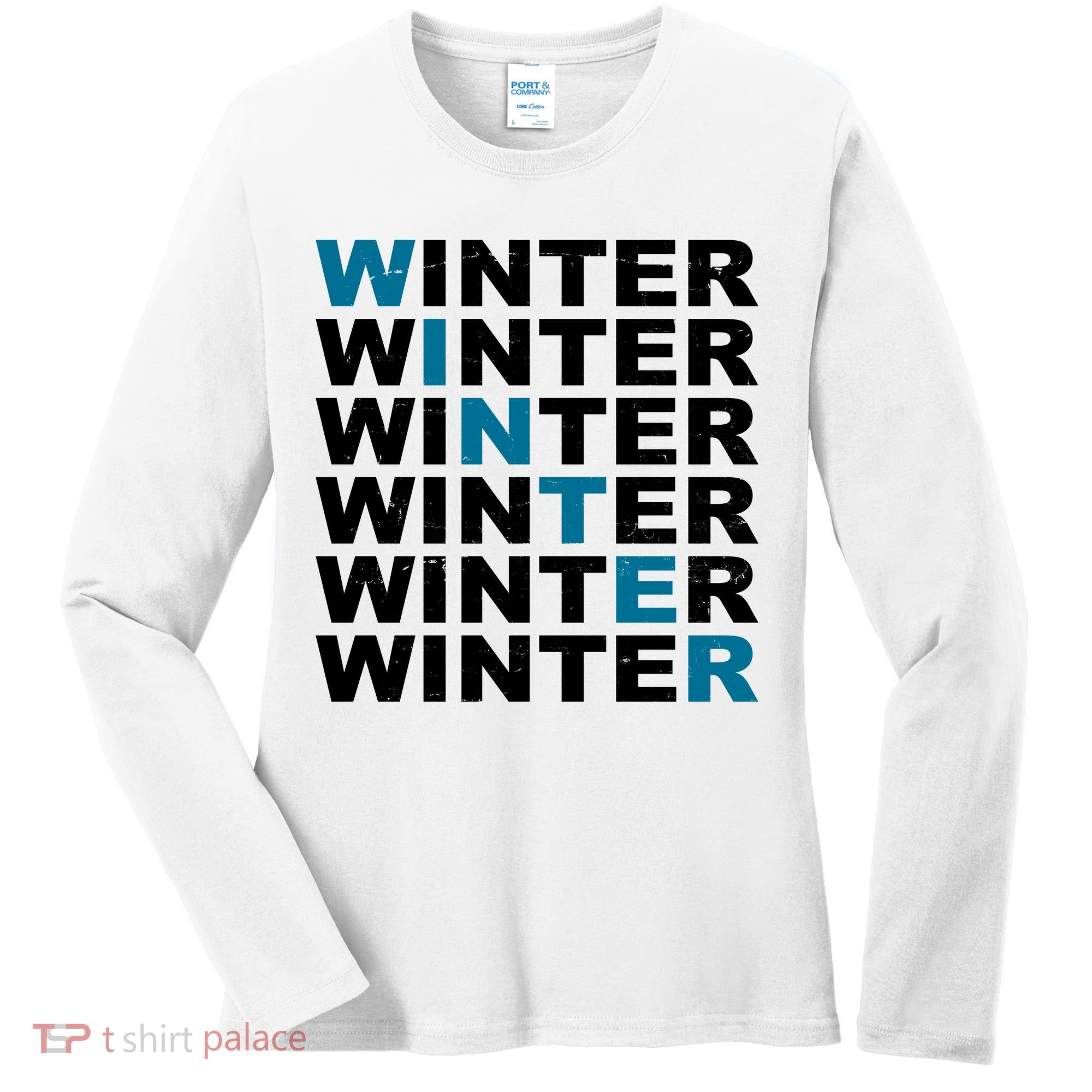 Winter Holiday Season Retro Women's Long Sleeve Shirt