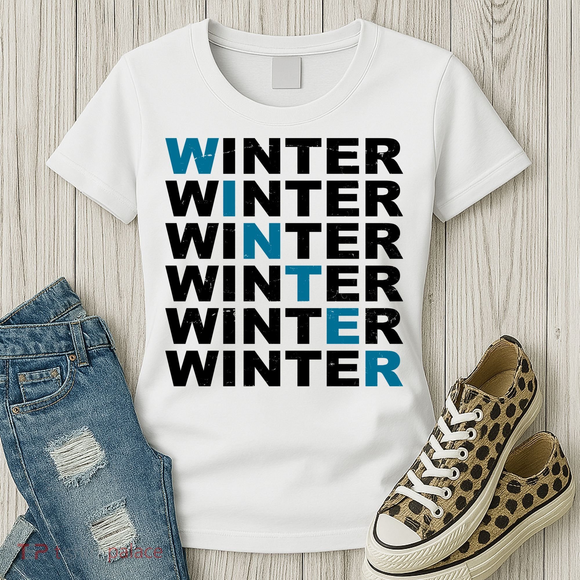 Winter Holiday Season Retro Women's T-Shirt