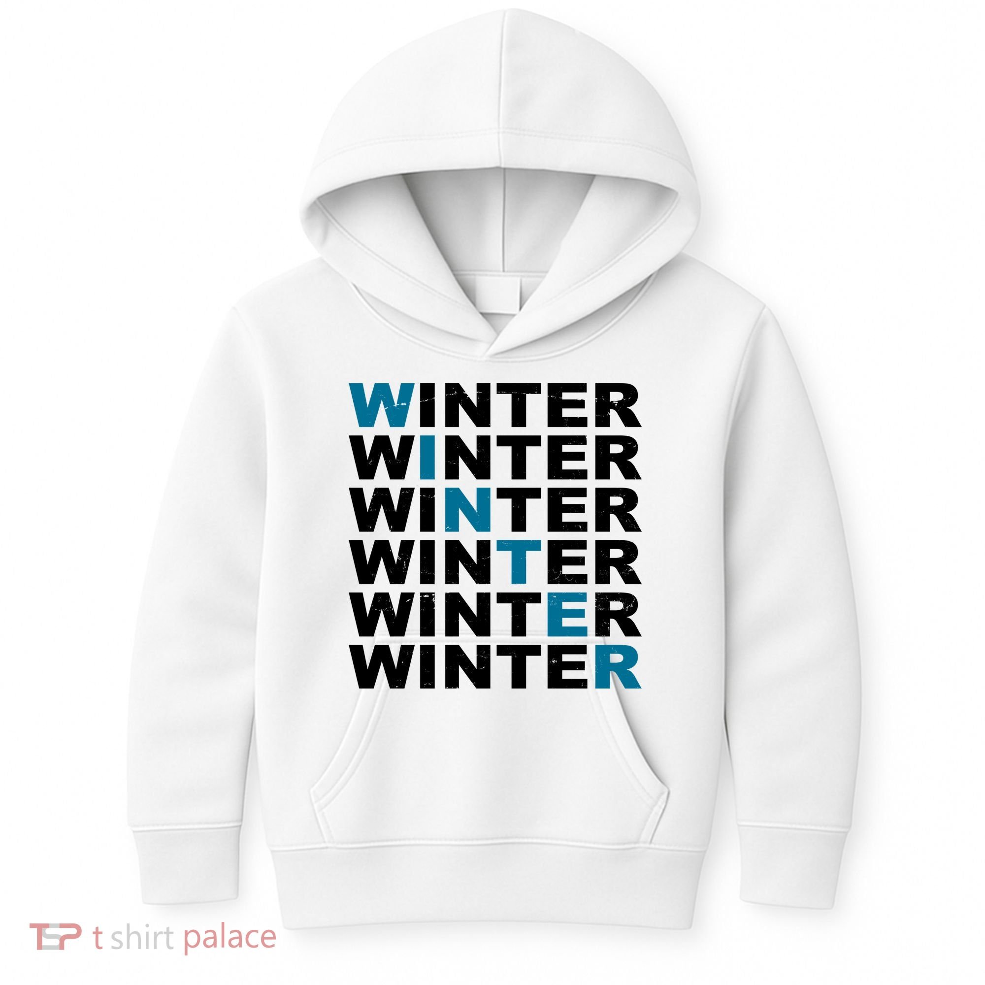 Winter Holiday Season Retro Kids Hoodie