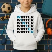 Winter Holiday Season Retro Kids Hoodie thumb 2