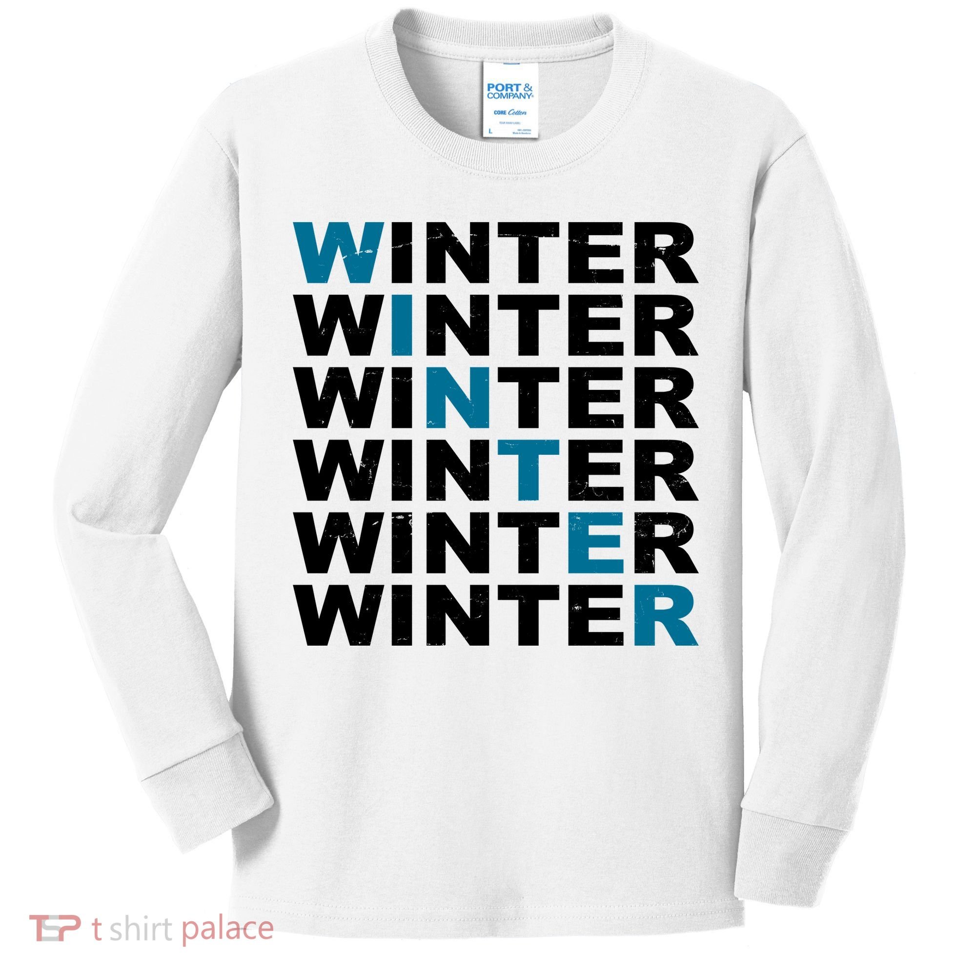 Winter Holiday Season Retro Kids Long Sleeve Shirt