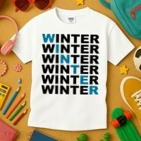 Winter Holiday Season Retro Kids T-Shirt thumb 3