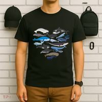 Whales Heart Shaped Marine Biologist Whale Lover Wildlife T-Shirt thumb 6