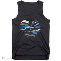 Whales Heart Shaped Marine Biologist Whale Lover Wildlife Tank Top thumb 0