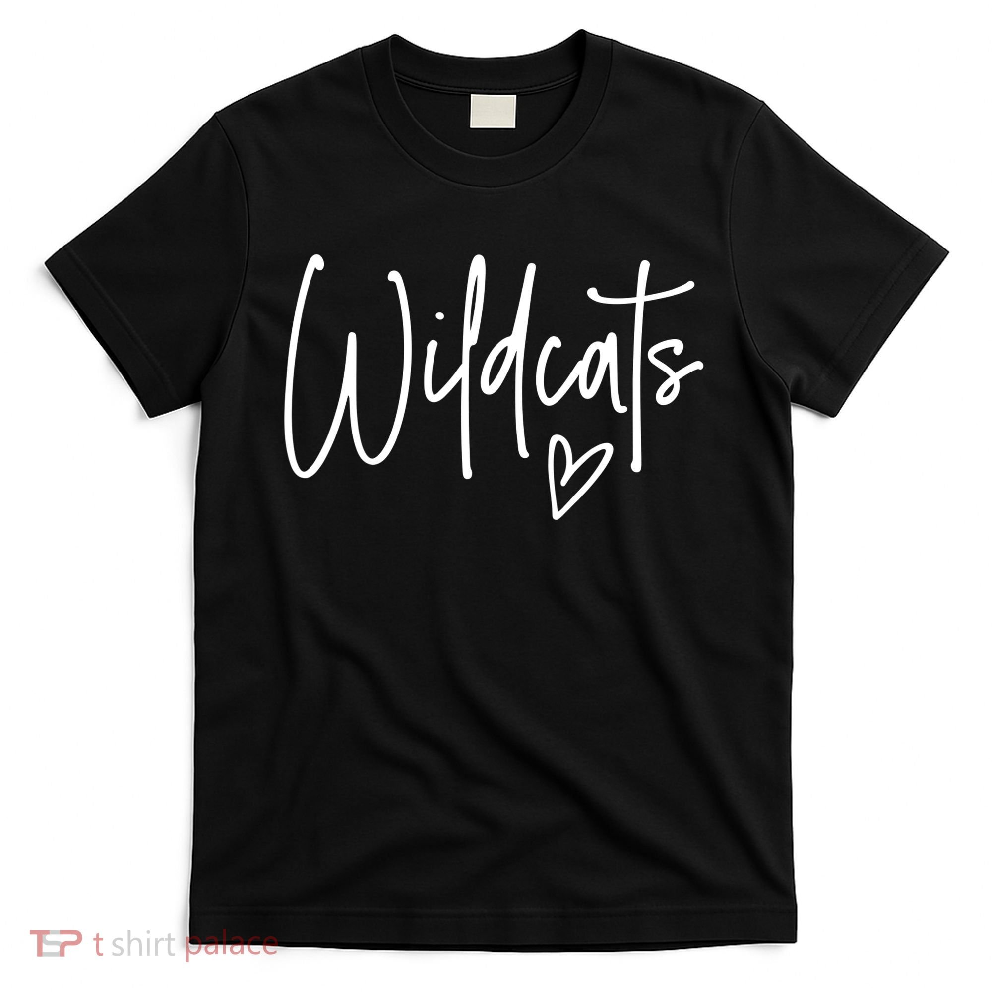 Wildcats Heart School Sports Fan Team Spirit T-Shirt