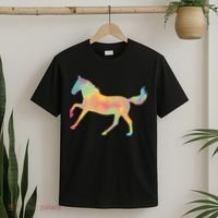 Watercolor Horse Silhouette T-Shirt thumb 2