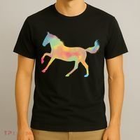 Watercolor Horse Silhouette T-Shirt thumb 3