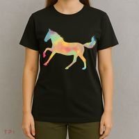 Watercolor Horse Silhouette T-Shirt thumb 4