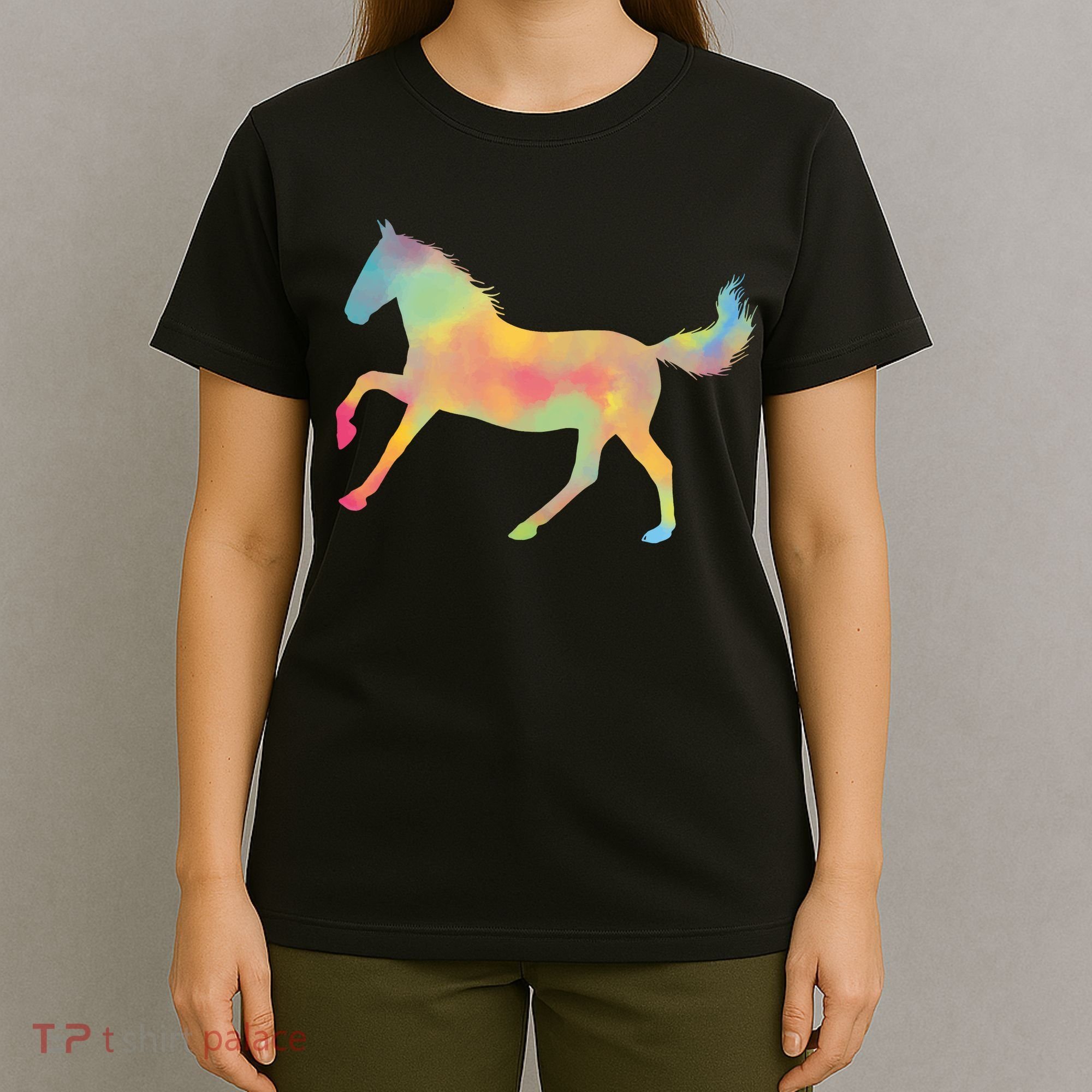 Watercolor Horse Silhouette T-Shirt