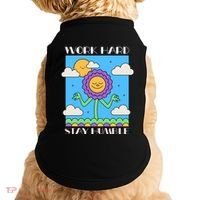 Work Hard Stay Humble Positive Mindset Mediation Cute Gift Doggie Tank thumb 0