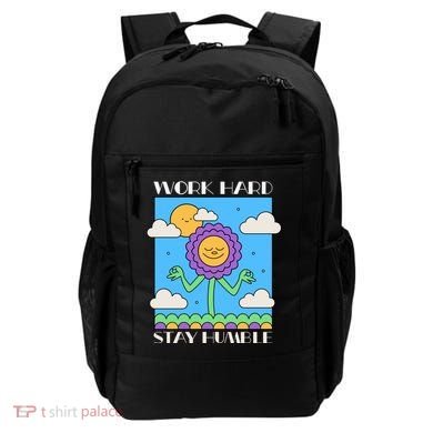 Work Hard Stay Humble Positive Mindset Mediation Cute Gift Backpack