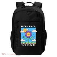 Work Hard Stay Humble Positive Mindset Mediation Cute Gift Backpack thumb 0