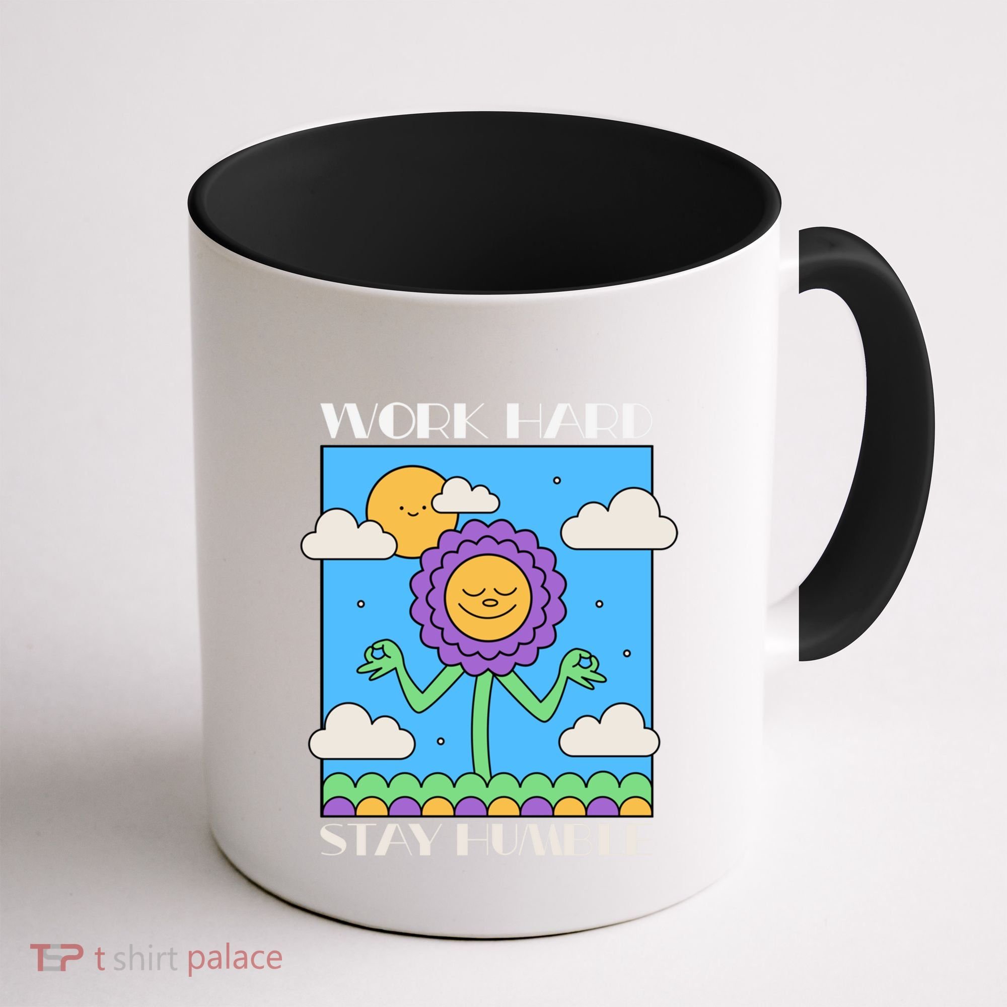 Work Hard Stay Humble Positive Mindset Mediation Cute Gift Coffee Mug