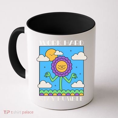Work Hard Stay Humble Positive Mindset Mediation Cute Gift Coffee Mug