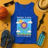 Work Hard Stay Humble Positive Mindset Mediation Cute Gift Tank Top thumb 4