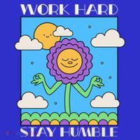 Work Hard Stay Humble Positive Mindset Mediation Cute Gift Kids Sweatshirt thumb 2