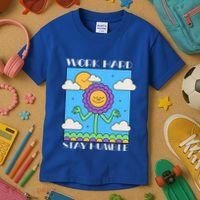 Work Hard Stay Humble Positive Mindset Mediation Cute Gift Kids T-Shirt thumb 3