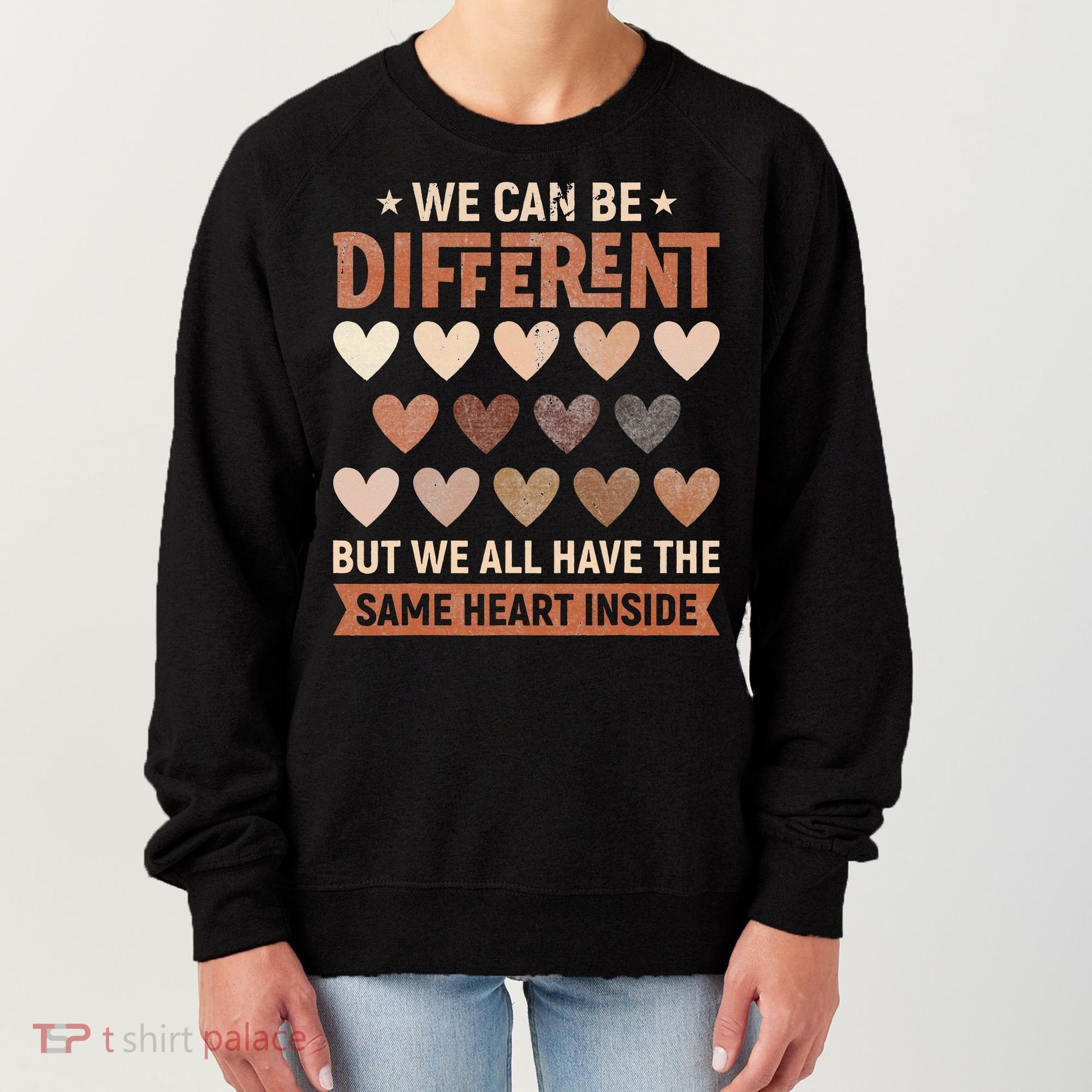 We Have The Same Heart Inside Black History Month Women's Sweatshirt