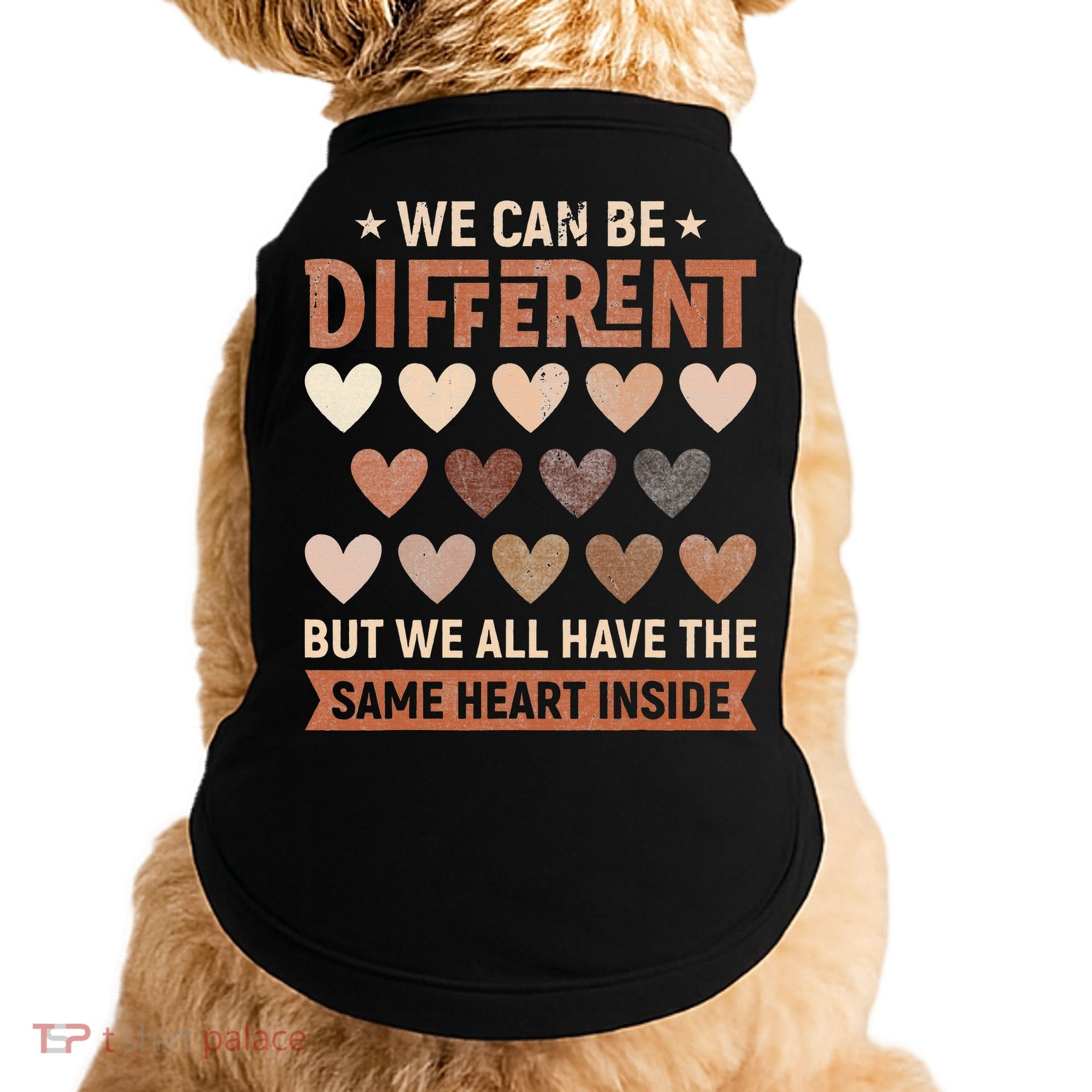 We Have The Same Heart Inside Black History Month Doggie Tank