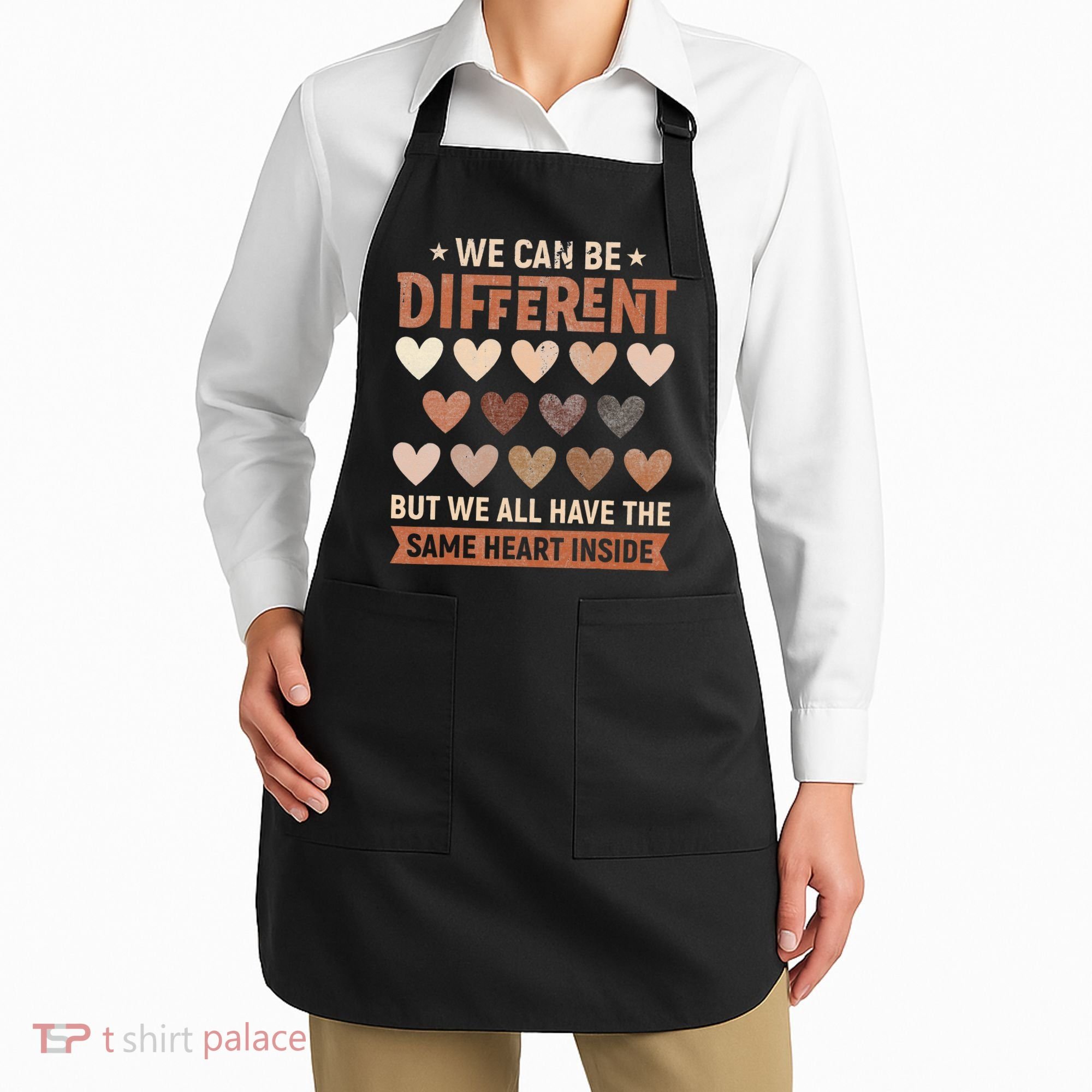 We Have The Same Heart Inside Black History Month Apron