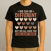 We Have The Same Heart Inside Black History Month T-Shirt thumb 3