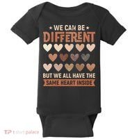 We Have The Same Heart Inside Black History Month Baby Bodysuit thumb 0