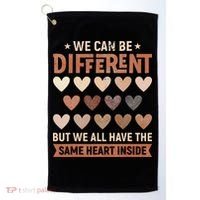 We Have The Same Heart Inside Black History Month Golf Towel thumb 0