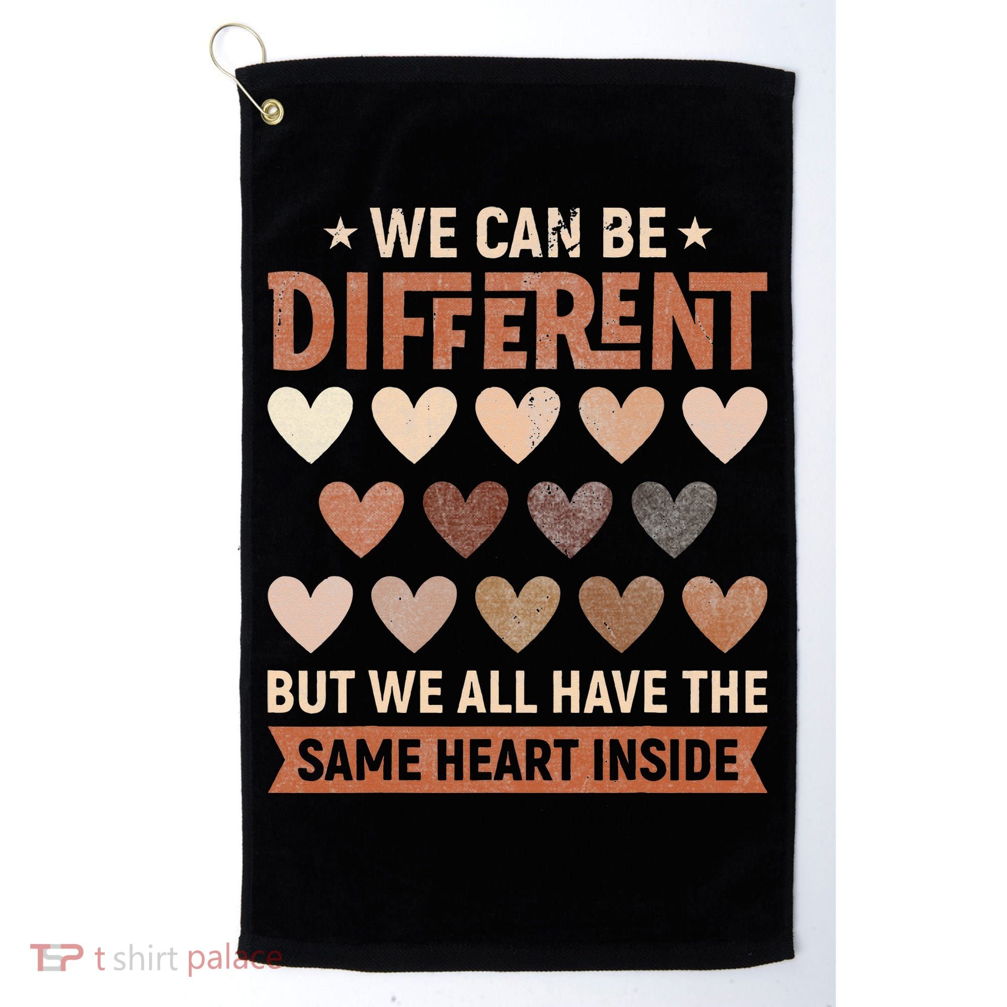 We Have The Same Heart Inside Black History Month Golf Towel