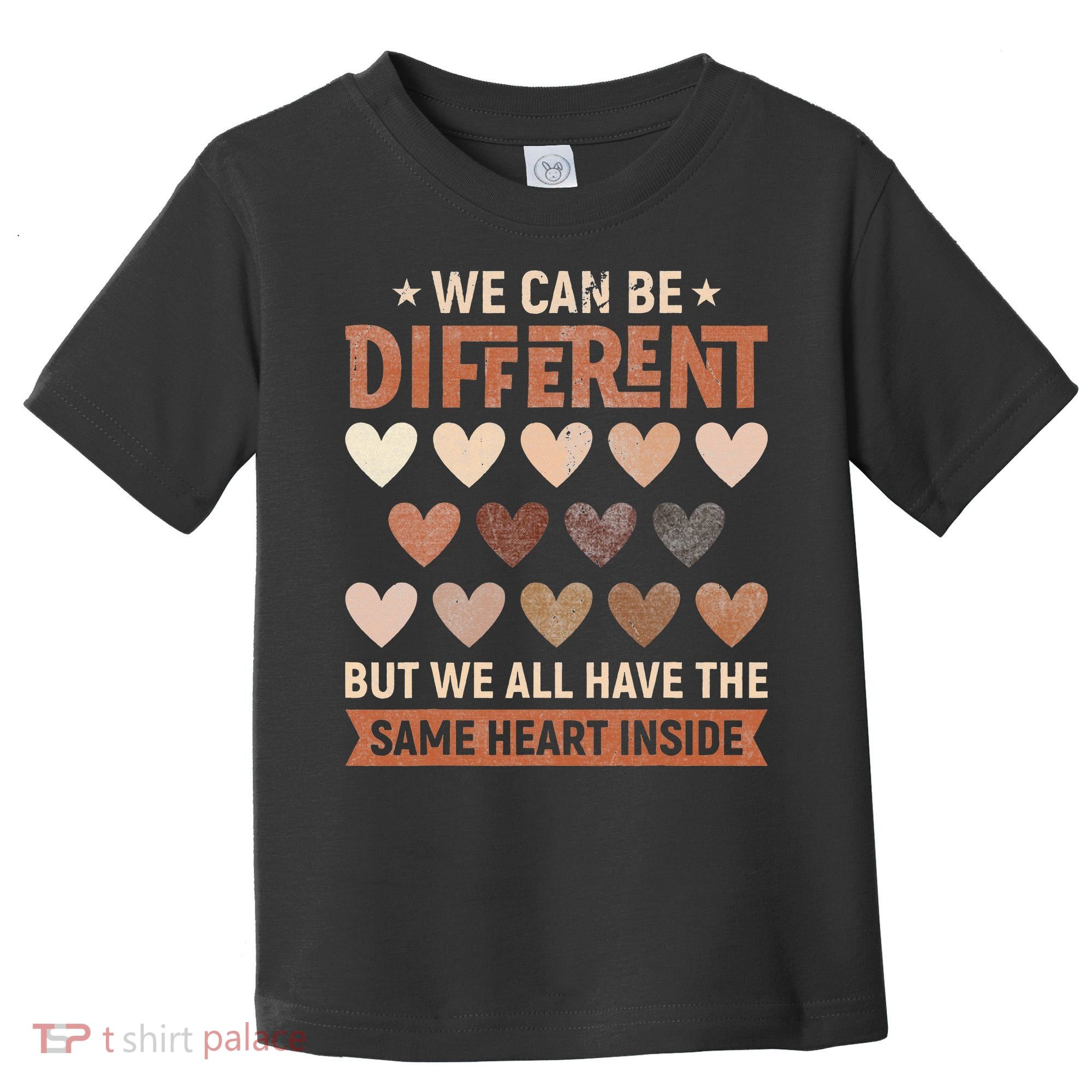 We Have The Same Heart Inside Black History Month Toddler T-Shirt