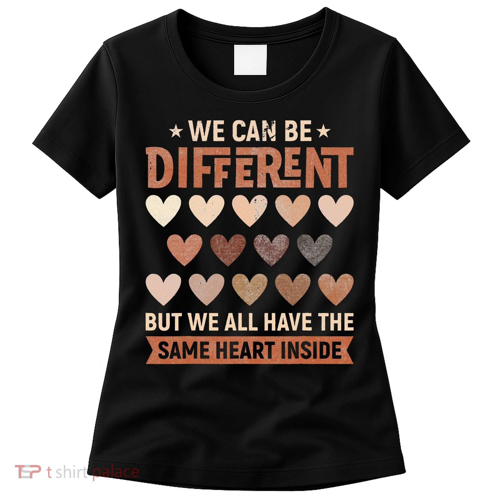 We Have The Same Heart Inside Black History Month Women's T-Shirt