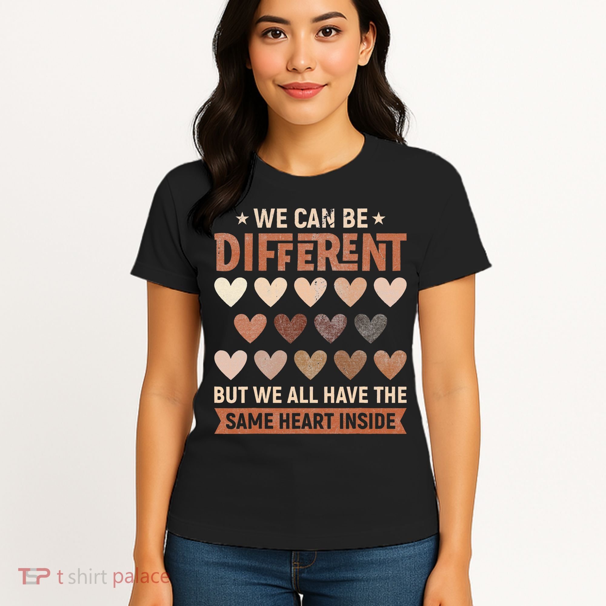 We Have The Same Heart Inside Black History Month Women's T-Shirt
