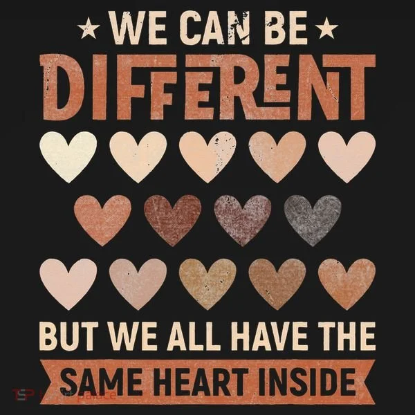 We Have The Same Heart Inside Black History Month Women's T-Shirt