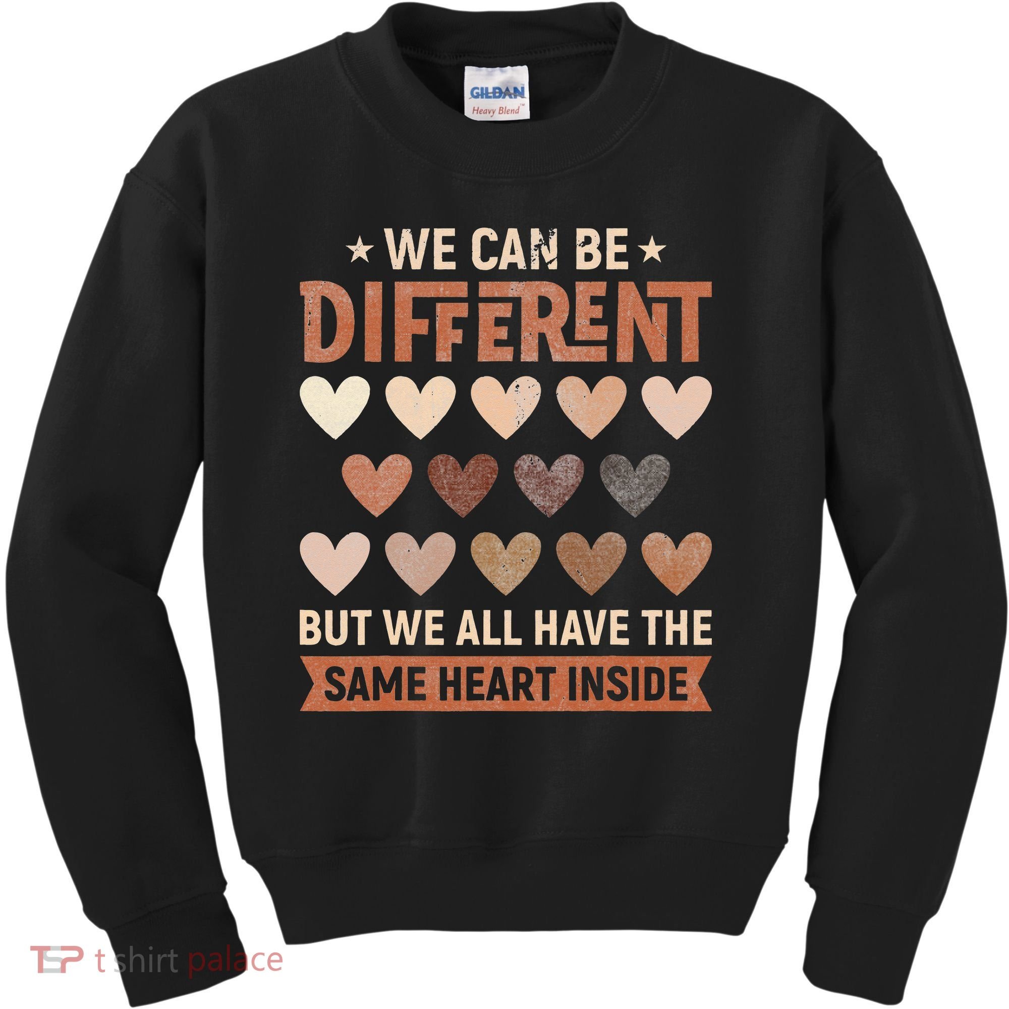 We Have The Same Heart Inside Black History Month Kids Sweatshirt