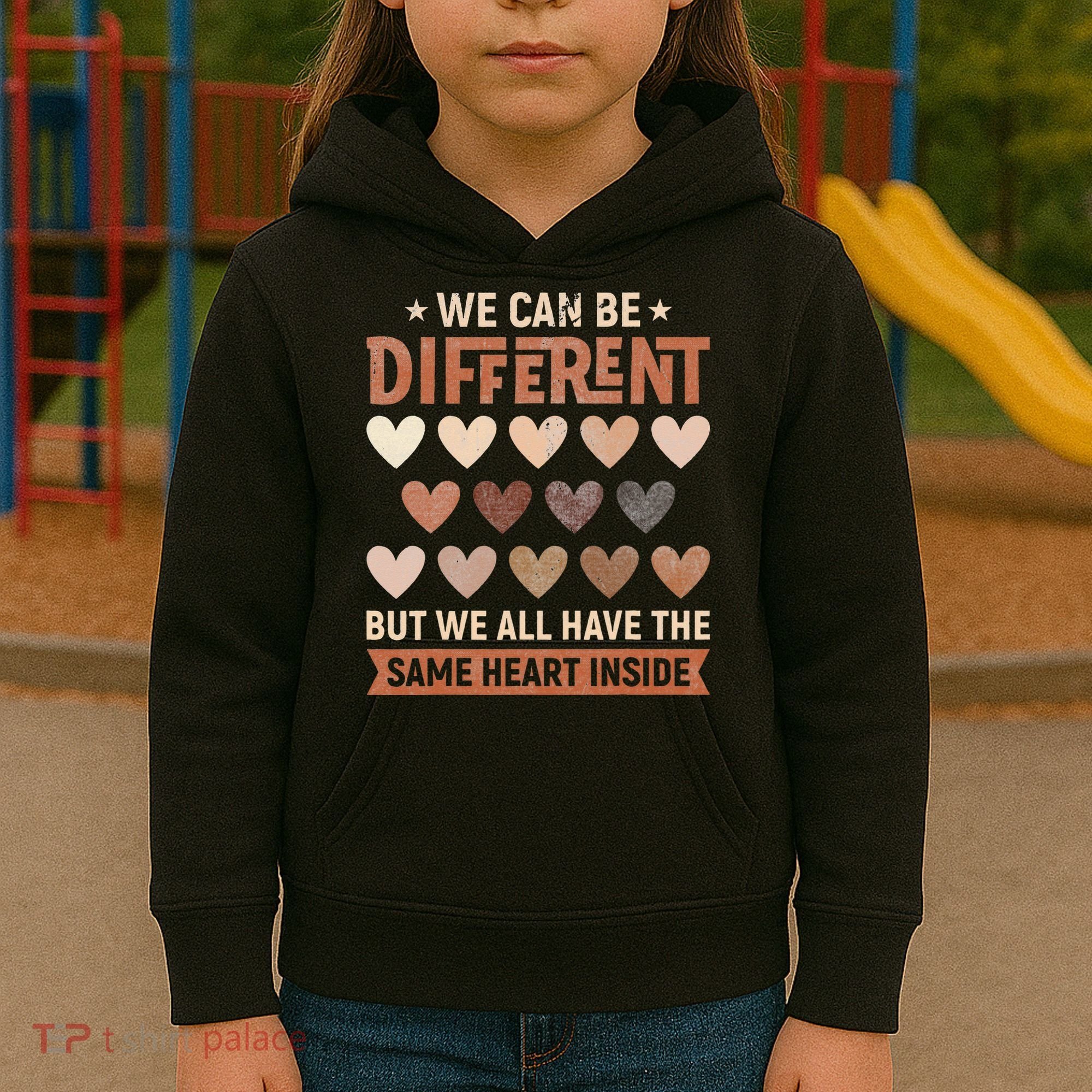 We Have The Same Heart Inside Black History Month Kids Hoodie
