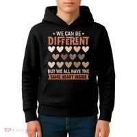 We Have The Same Heart Inside Black History Month Kids Hoodie thumb 4