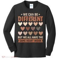 We Have The Same Heart Inside Black History Month Kids Long Sleeve Shirt thumb 0