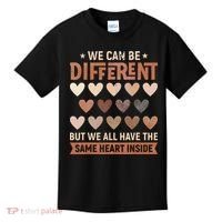 We Have The Same Heart Inside Black History Month Kids T-Shirt thumb 0